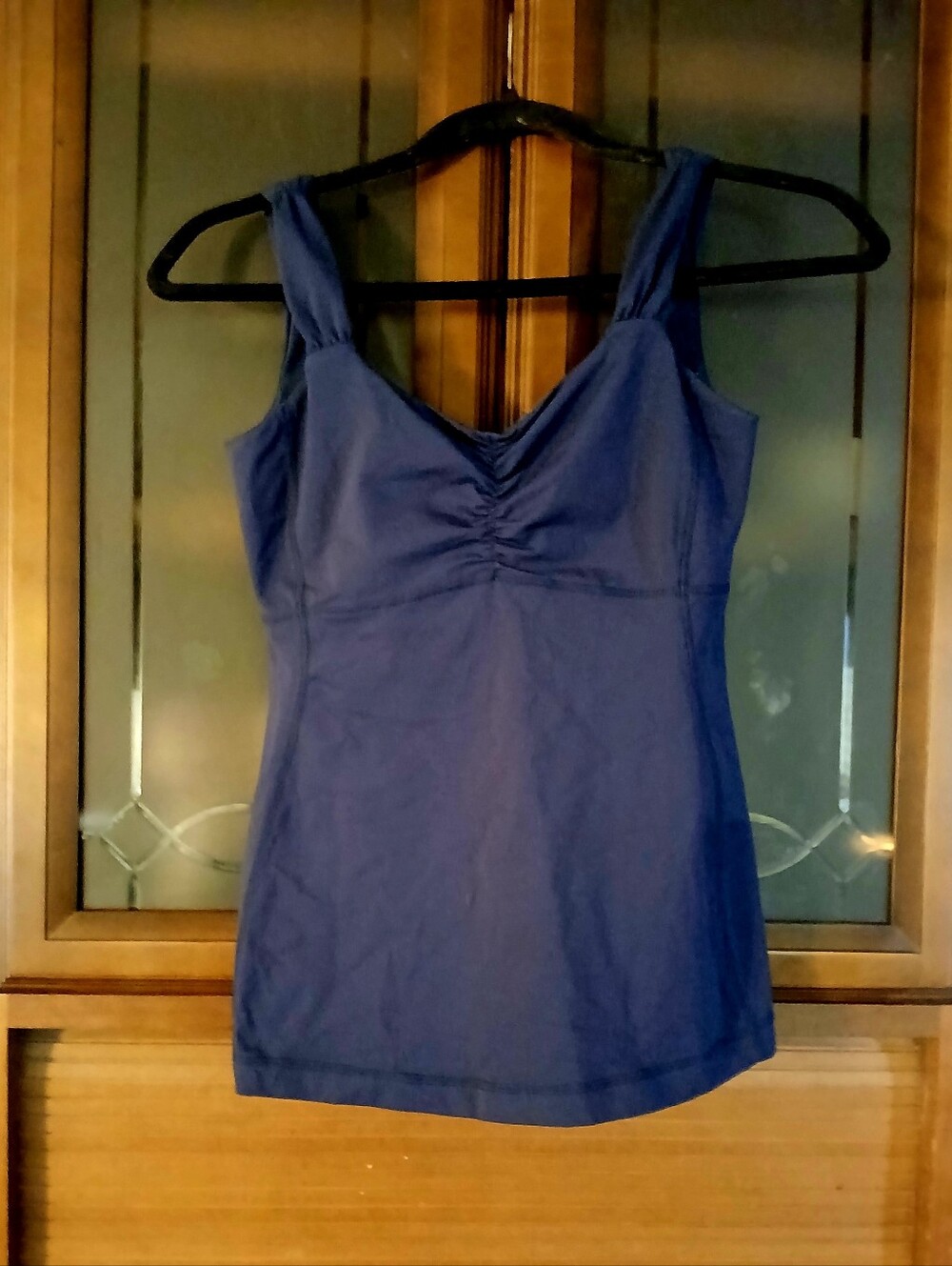 Women’s Lululemon black Ruched Tank Top